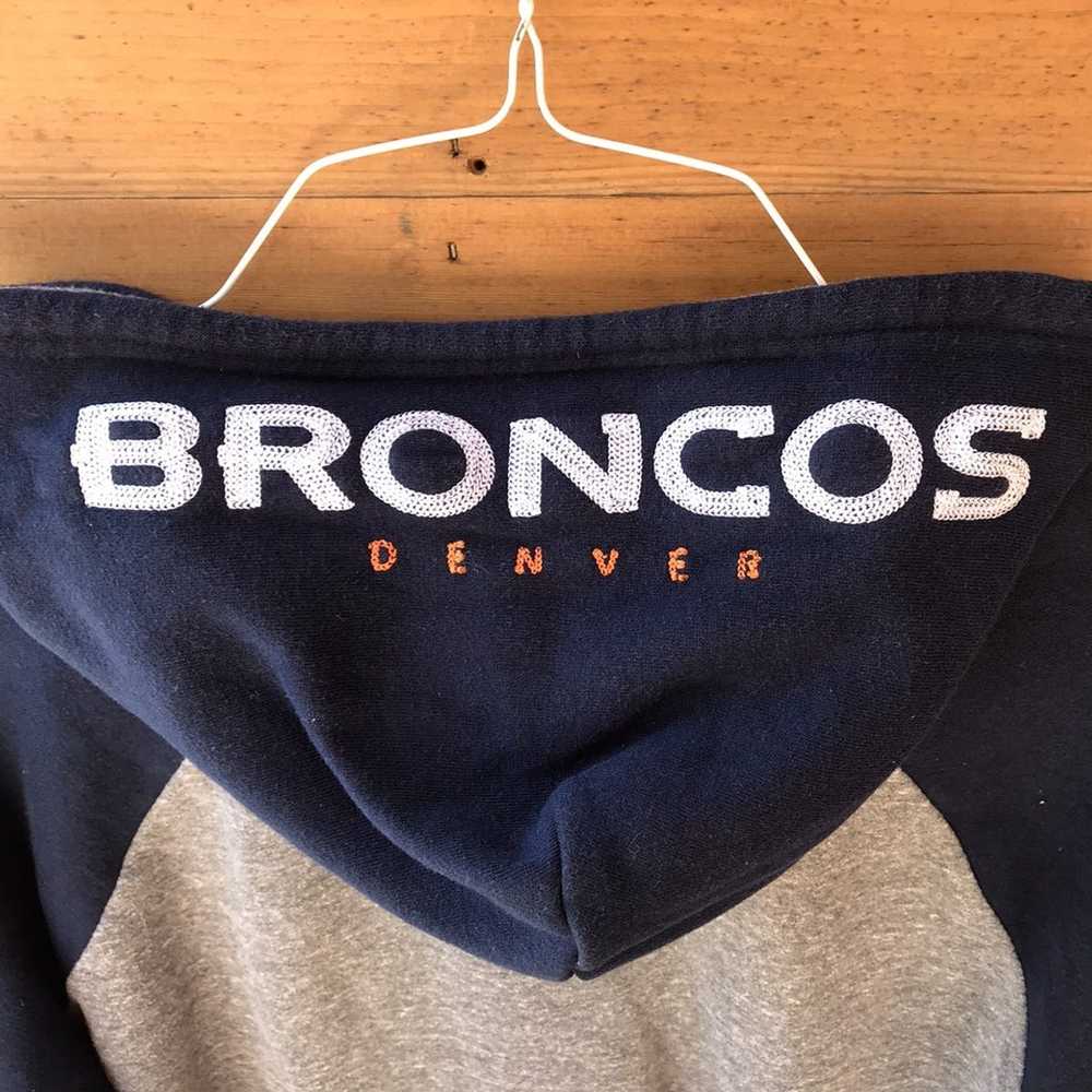 NFL Denver Broncos Embroidered Zip Up Hoodie - image 4