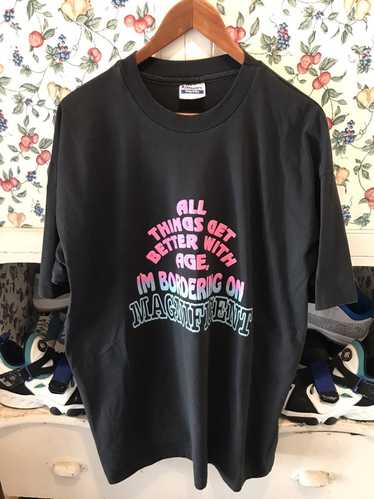 Hanes × Vintage Vintage 90s Quote T-shirt