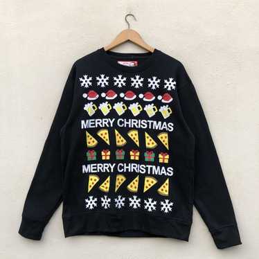 Other × Vintage Vintage MERRY CHRISTMAS FULLPRINT… - image 1