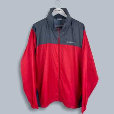 Columbia Red and Grey Light Retro Columbia Rain c… - image 1