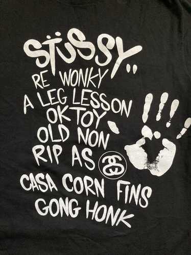 Vintage stussy shirt graffiti - Gem