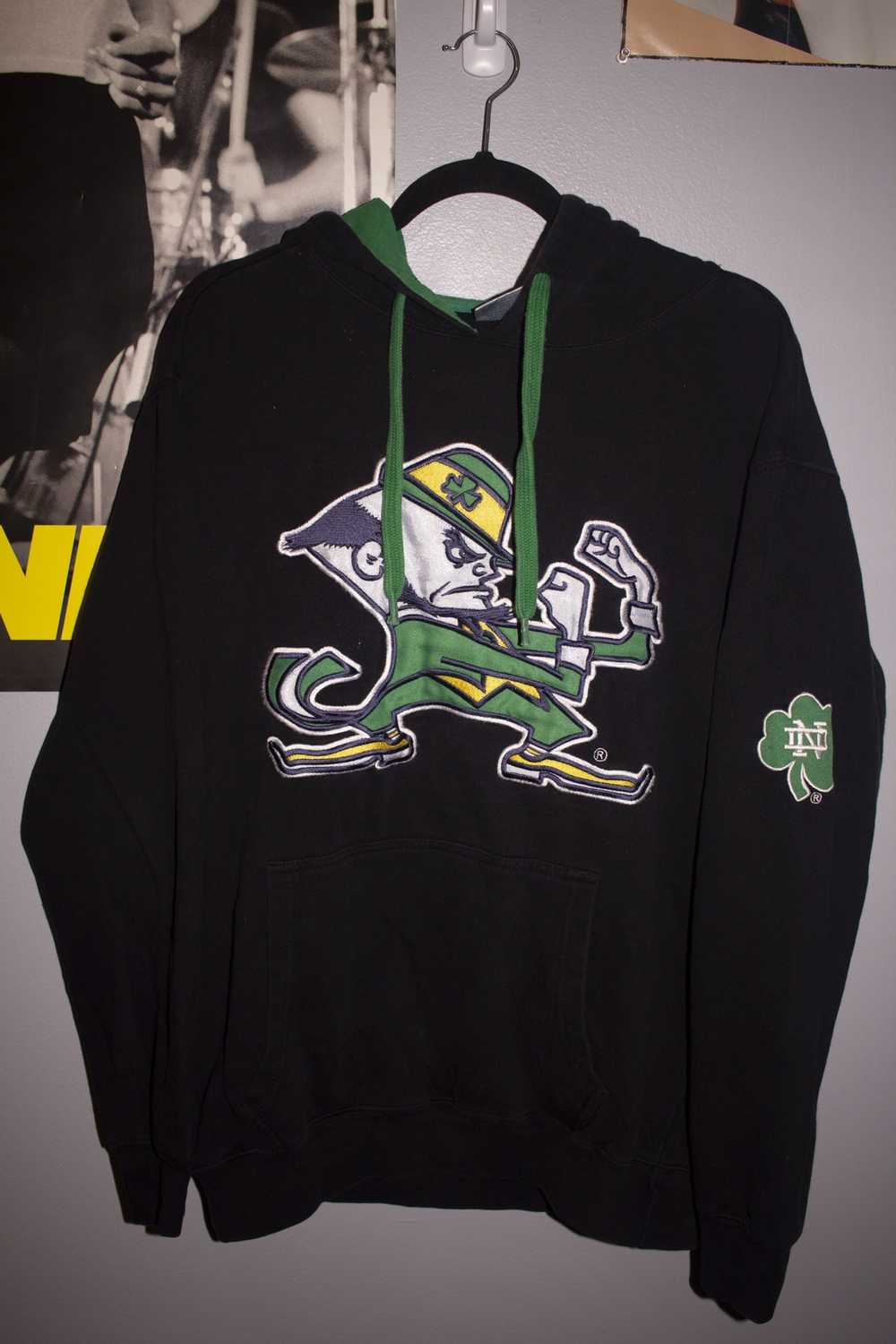 Ncaa × Vintage 90s Notre Dame Fighting Irish Hood… - image 4