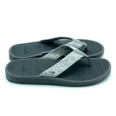 Sanuk Womens Size 10 White Flip Flop Sandals Slip On Shoes