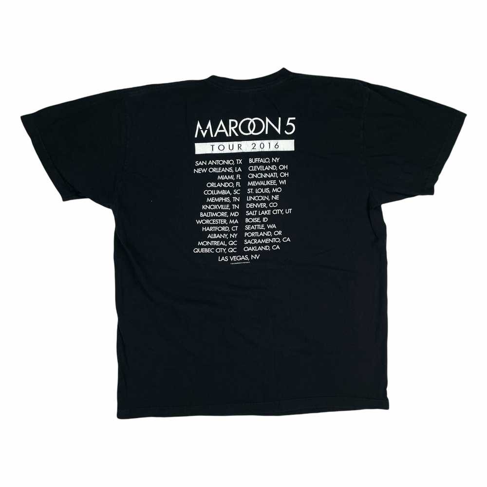 Band Tees × Tour Tee Maroon 5 2016 Tour Black Ban… - image 2