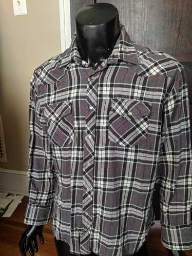 Wrangler Plaid flannel western shirt