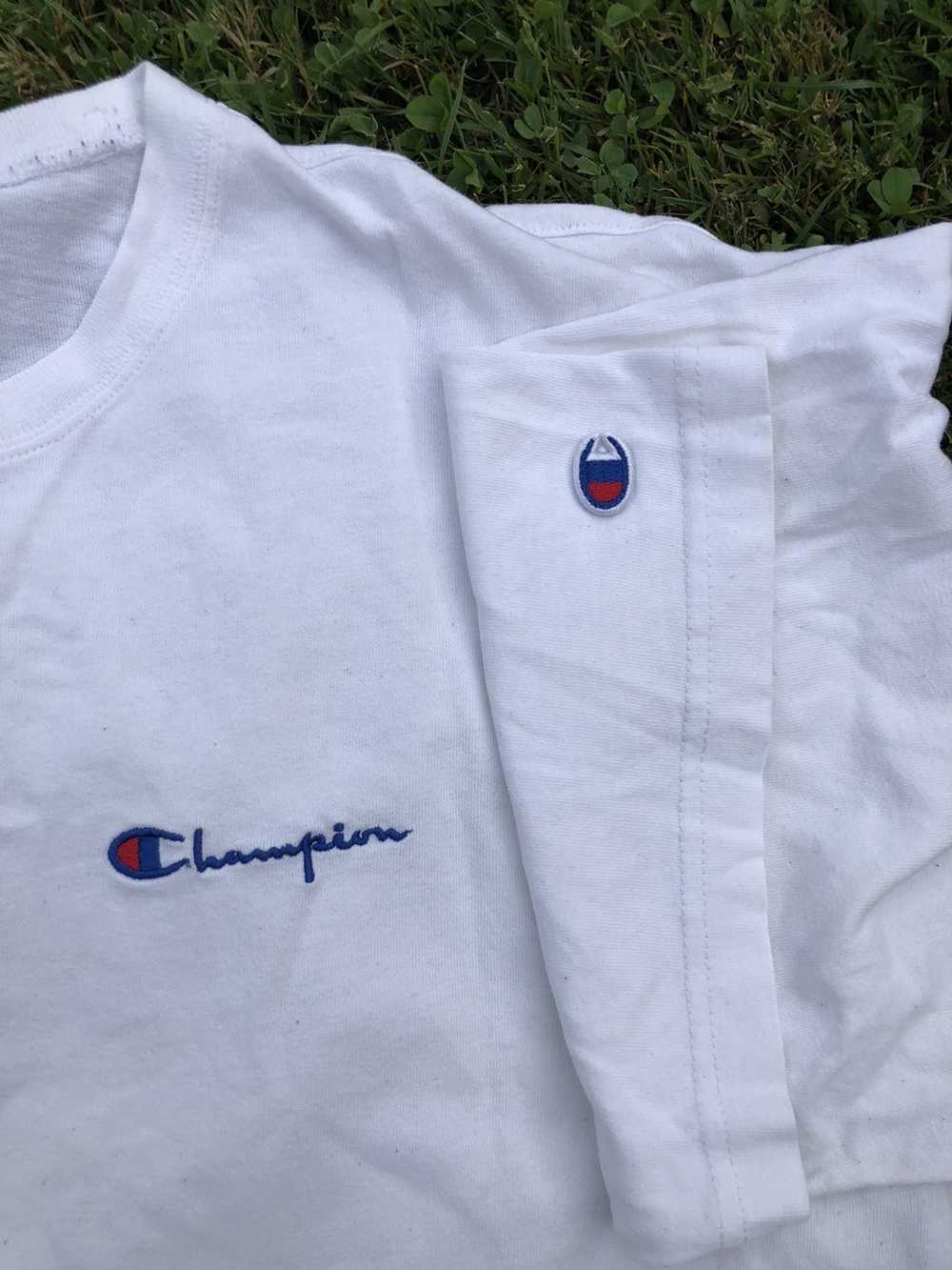 Champion × Vintage Tshirt Champion blank vintage … - image 3