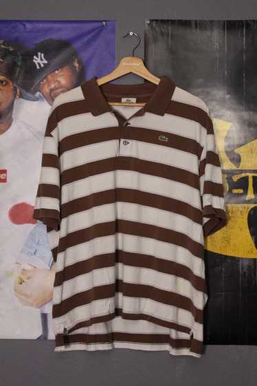 Lacoste × Vintage Vintage Lacoste Striped Brown Po