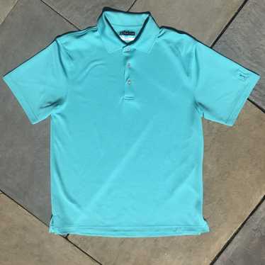 Pga Tour PGA Tour Apparel Airflux Teal Golf Shirt - image 1