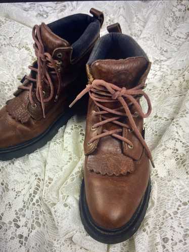 Justin Justin Brown Leather Workboots