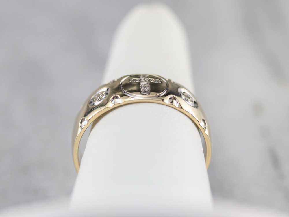 Men's Religious Diamond Band - image 8