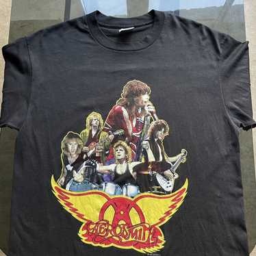 Aerosmith × Band Tees × Vintage Vintage 80s Aeros… - image 1