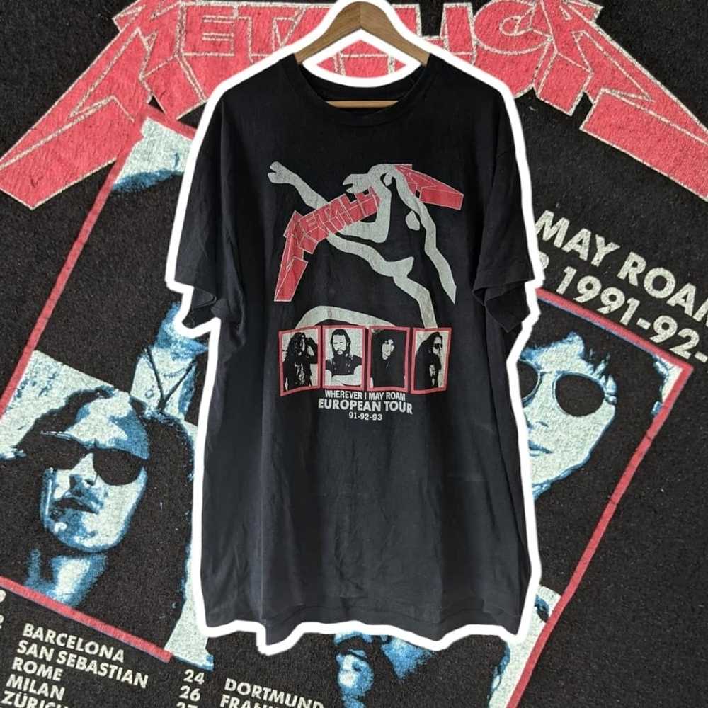 Band Tees × Rock Tees × Vintage 1991 Metallica Wh… - image 1