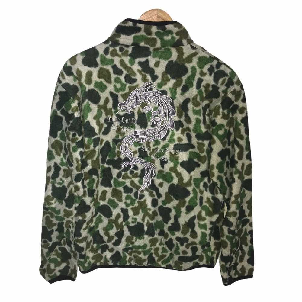 Japanese Brand Digdeep camouflage dragon embroide… - image 1