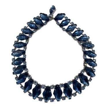 Vintage 1950s-1960s Blue Rhinestone Collar/ChokerN