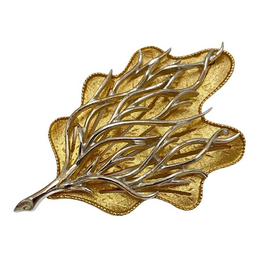 Coro Coral Branch and Leaf Brooch Set - image 2