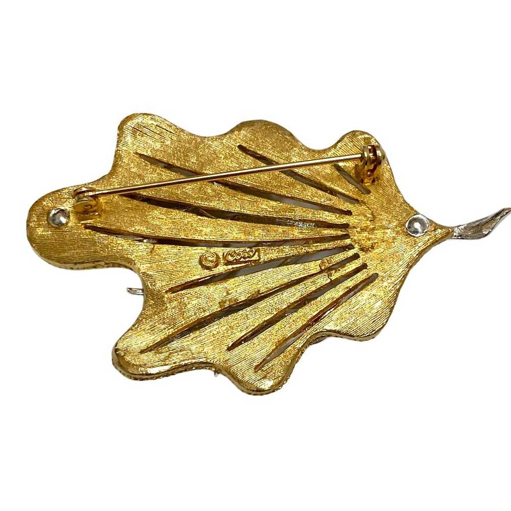 Coro Coral Branch and Leaf Brooch Set - image 3