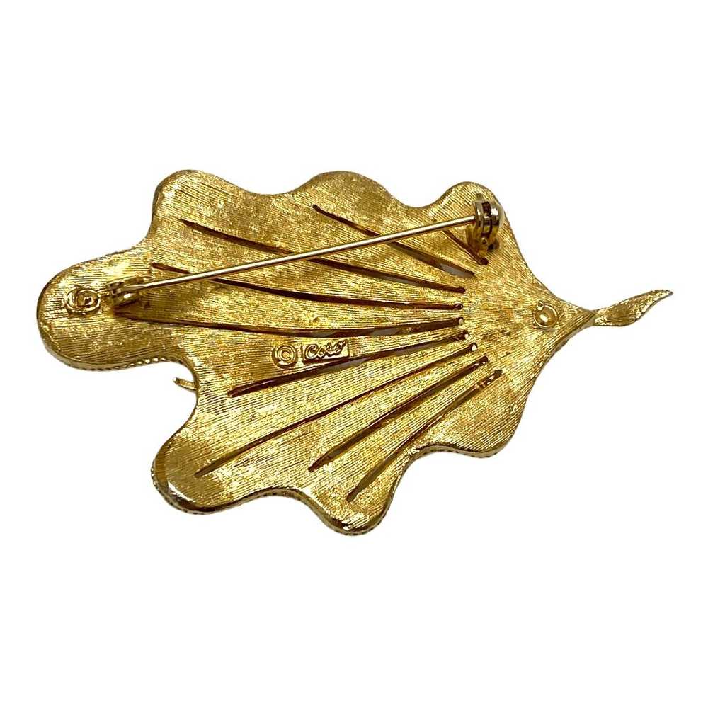 Coro Coral Branch and Leaf Brooch Set - image 4