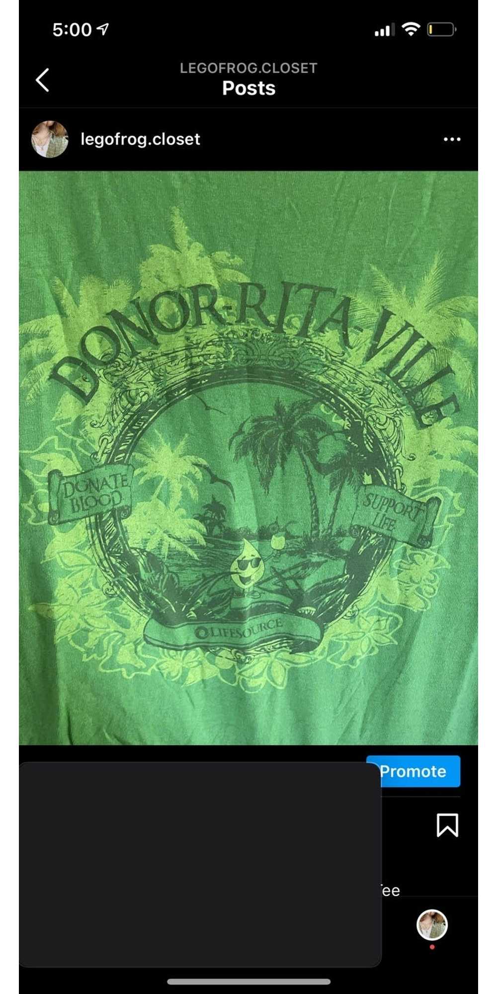 Vintage Green washed-out graphic tee - image 2