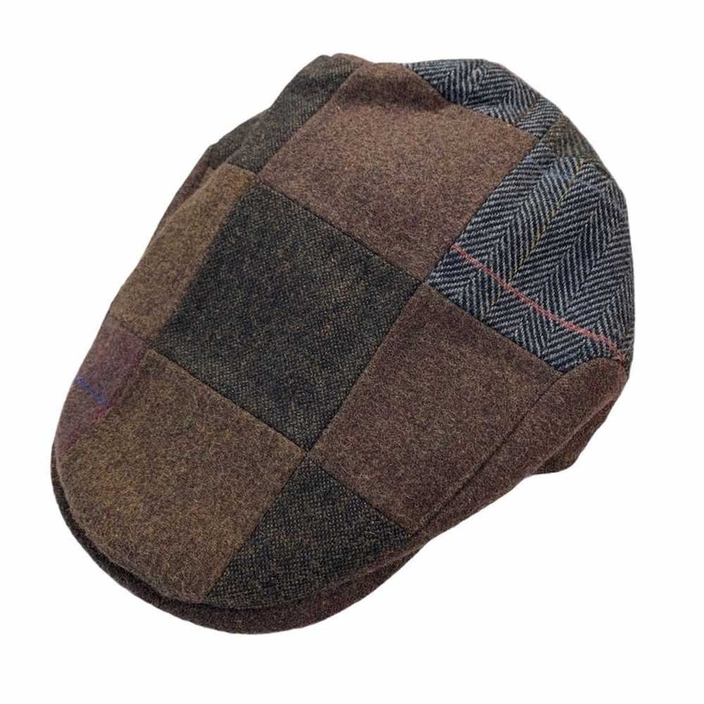 Stetson Stetson Wool Patchwork Plaid Brown Newsbo… - image 2