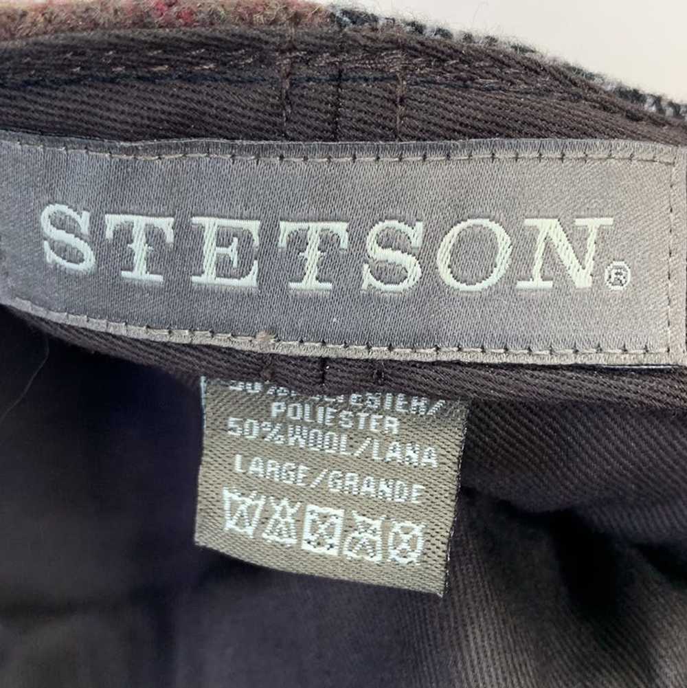 Stetson Stetson Wool Patchwork Plaid Brown Newsbo… - image 4