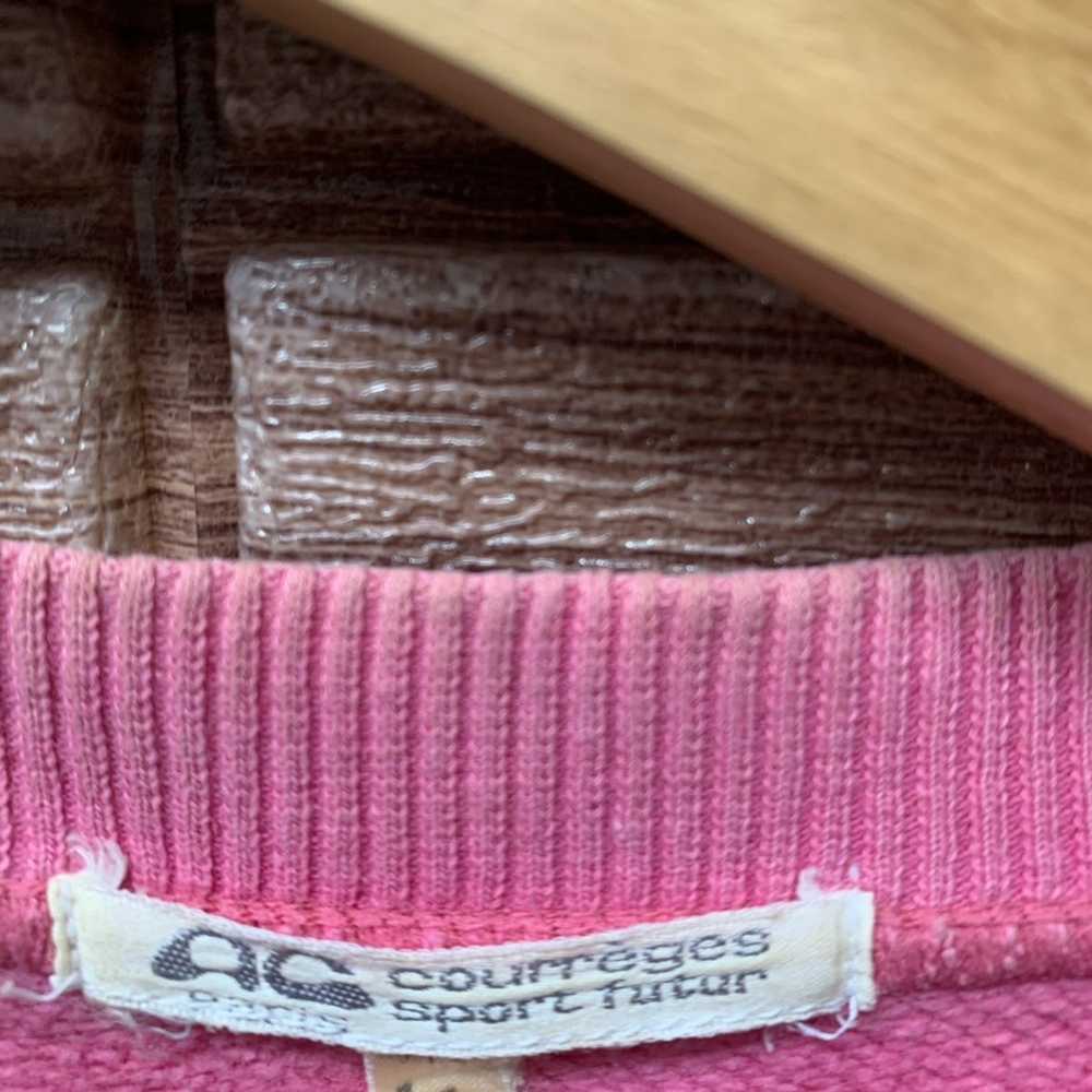 Vintage (A9) Sweatshirt Courreges Pink Colourful … - image 5