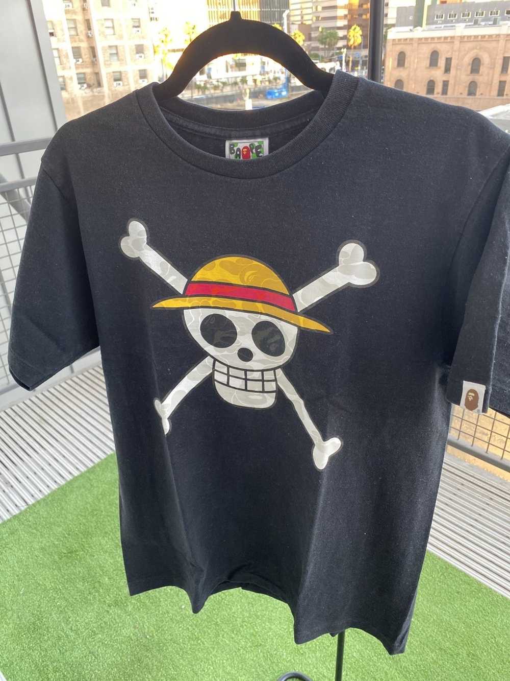 Bape × One Piece Bape x one piece jolly rogers tee - image 1