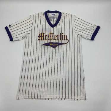 PURPLE NY New York Yankees BASEBALL Mesh JERSEY MAJESTIC Blank Size XL Rare