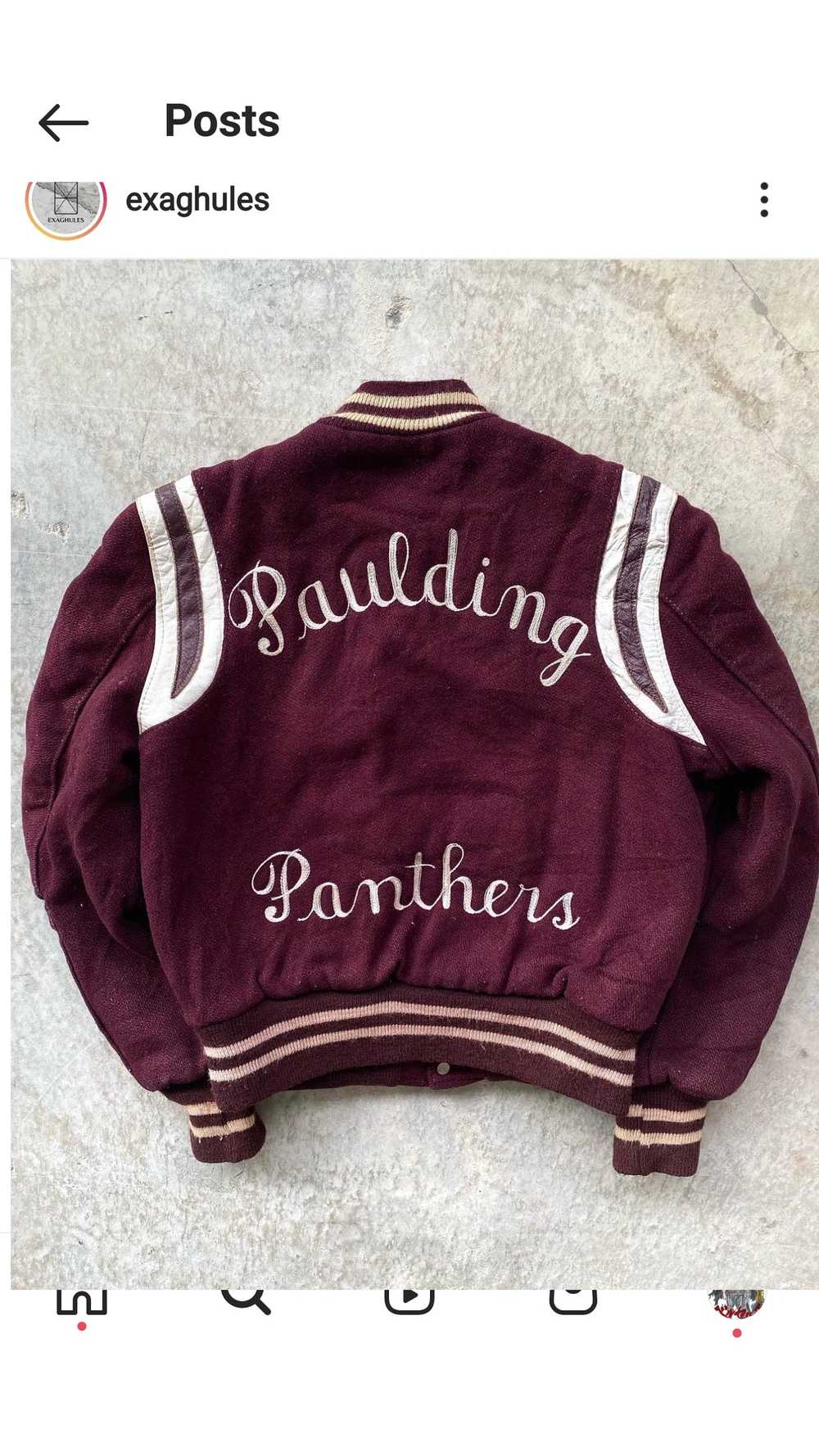 Vintage Paulding Panthers Wool Varsity Jacket 1960 - image 2