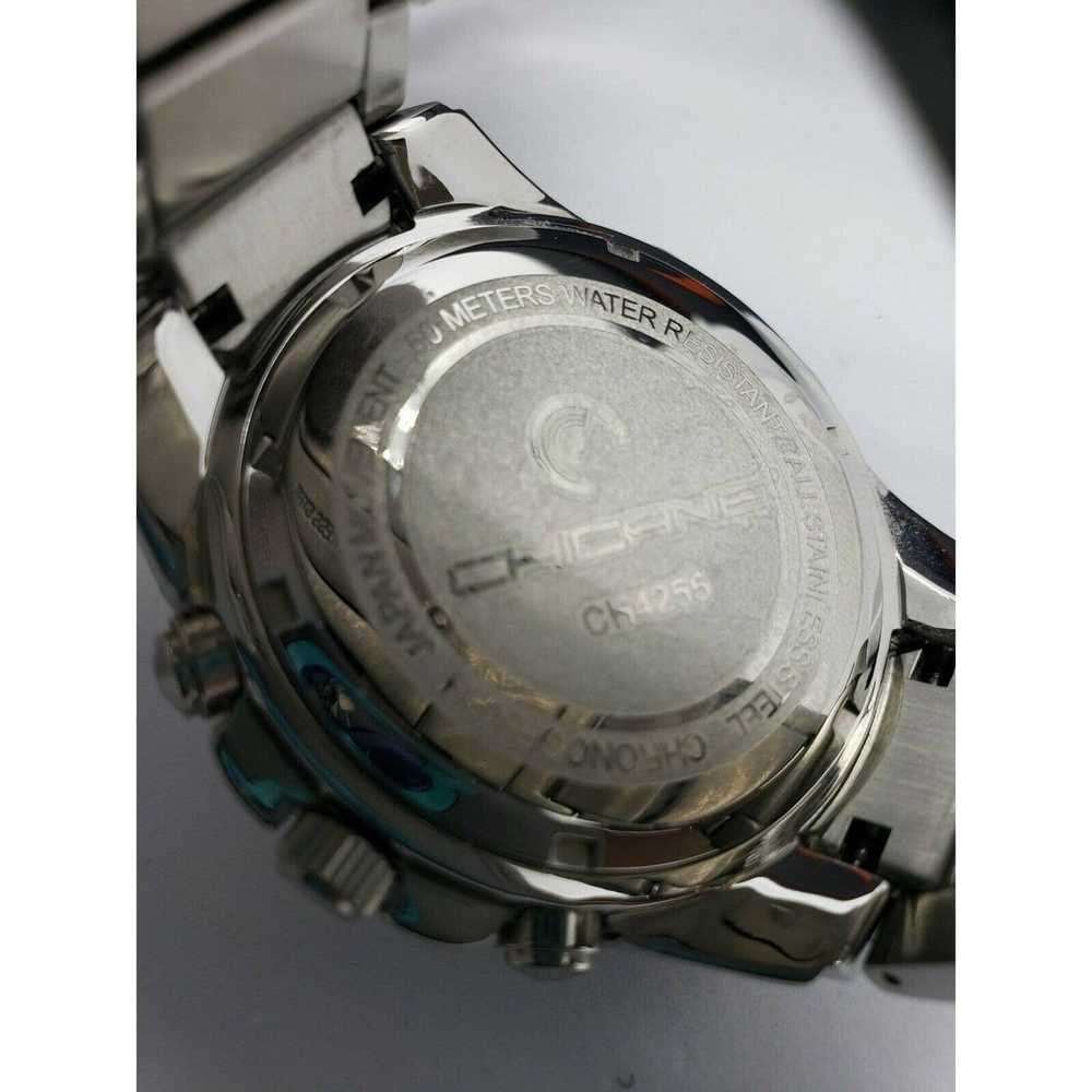 Mens Motor Time Chicane Chronograph Big Face Gray Dial Analog Watch A2 |  eBay