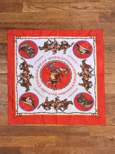 1986 Texas Rodeo Handkerchief - image 1