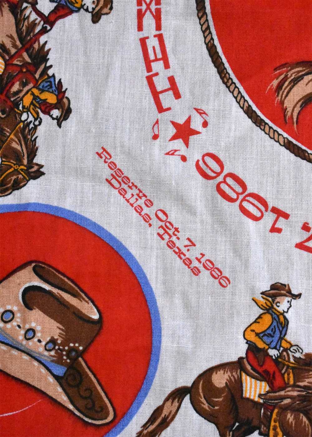 1986 Texas Rodeo Handkerchief - image 3