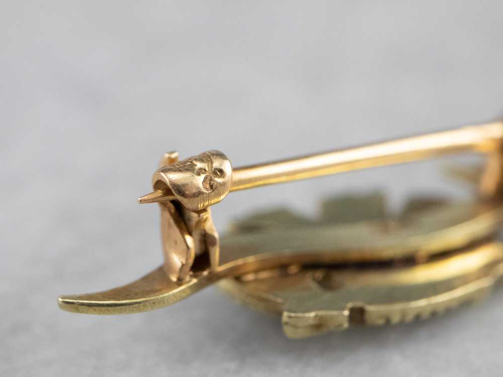 Antique Gold and Enamel Masonic Pin - image 4