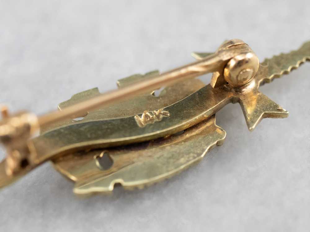 Antique Gold and Enamel Masonic Pin - image 8