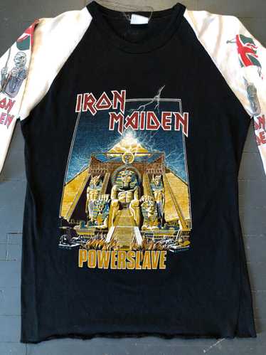 Vintage Iron Maiden Shirt 4 sided raglan