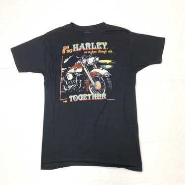 1980s Harley Davidson 3D Emblem t-shirt looks siz… - image 1
