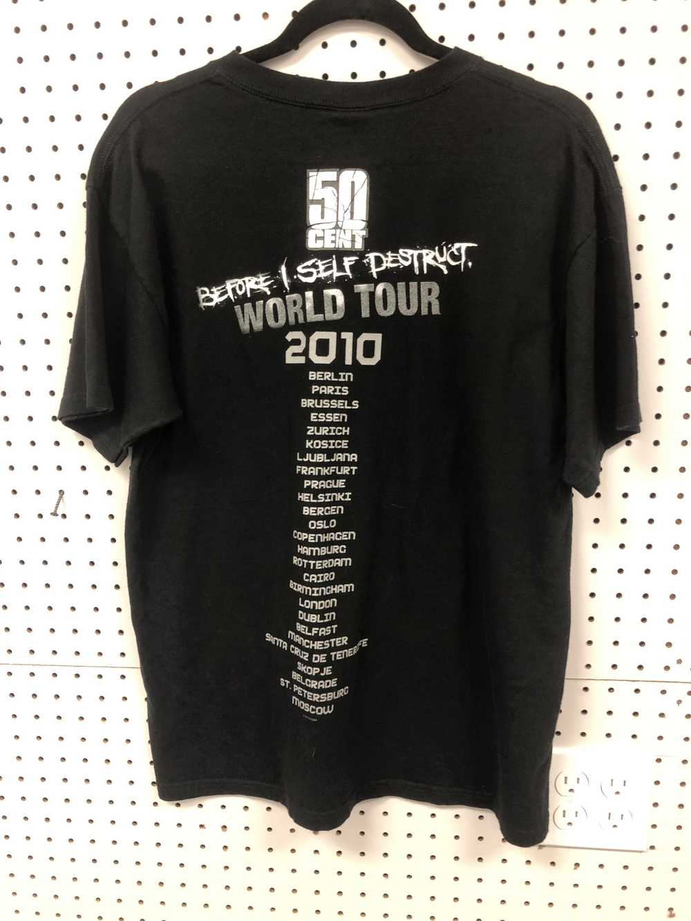 50 Cent “Before I Self Destruct “ world tour rap T - image 2