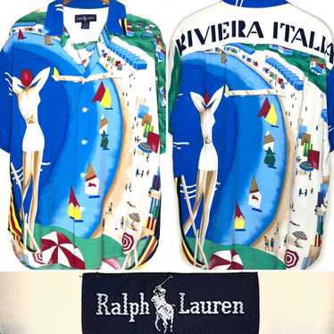 魅力的な POLO ralph lauren XL RIVIERA Club ITALIA Shirt 1 Polo メンズ