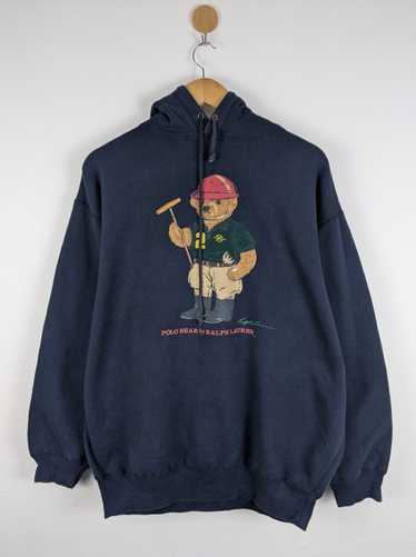 Vintage Polo Bear Ralph Lauren RL Hoodie Sweater 9