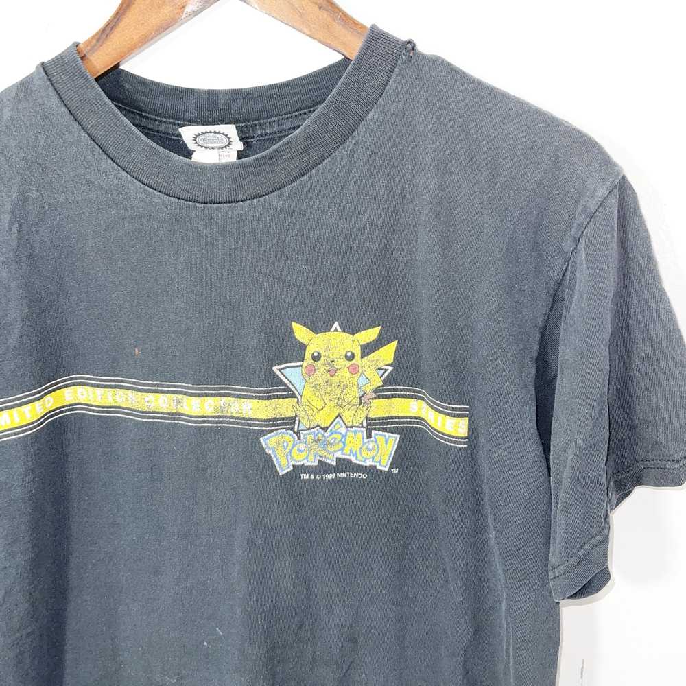 VINTAGE Pokemon T-Shirt 1999 Youth Large Pikachu - image 2