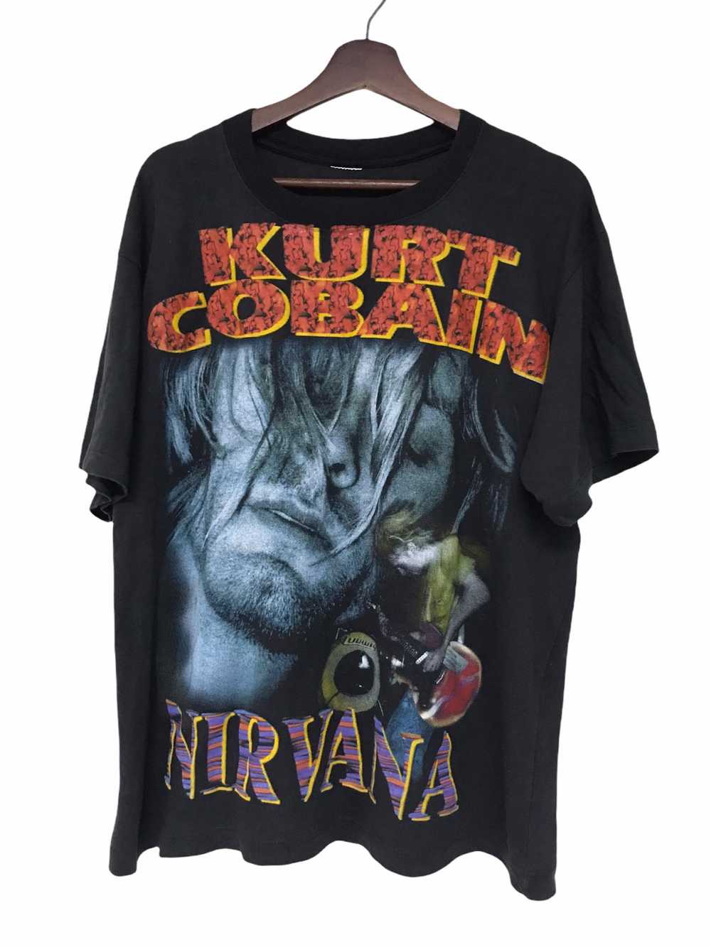 Vintage Nirvana Kurt Cobain bootleg 90s t shirt - image 1