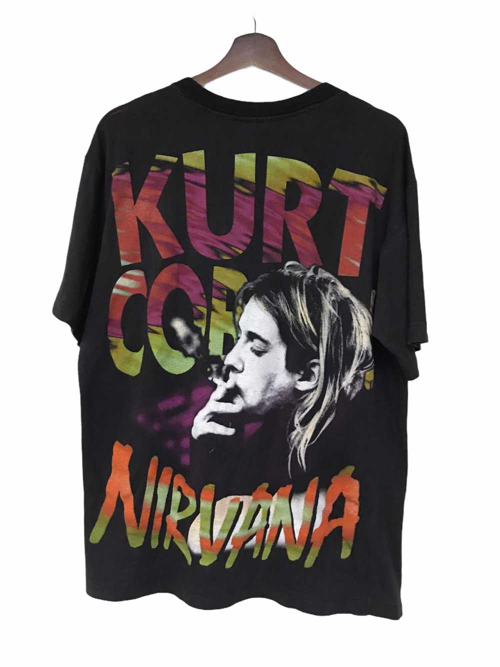 Vintage Nirvana Kurt Cobain bootleg 90s t shirt - image 2