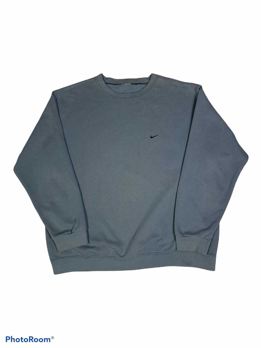 Vintage 90s Nike Baby Blue XL Sweatshirt - image 1