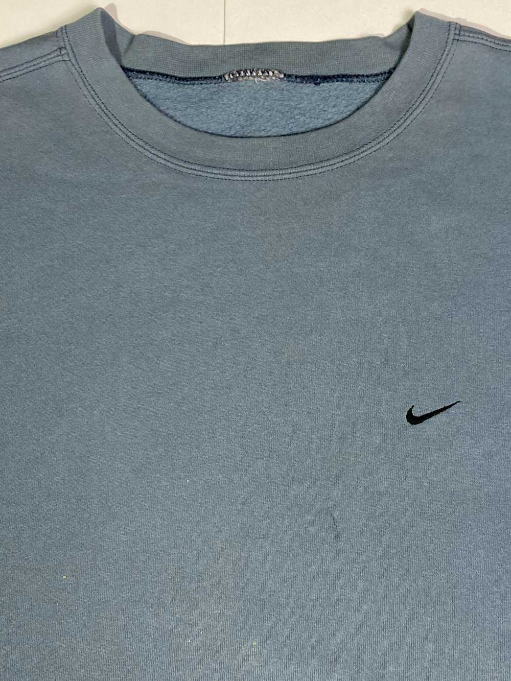 Vintage 90s Nike Baby Blue XL Sweatshirt - image 3