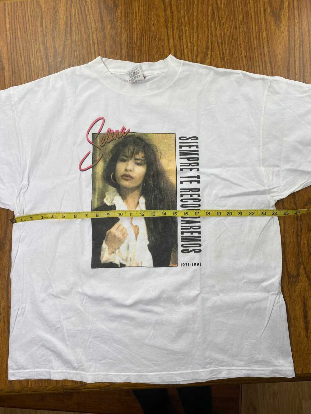 Vintage Selena 1995 tee size XL white - image 6