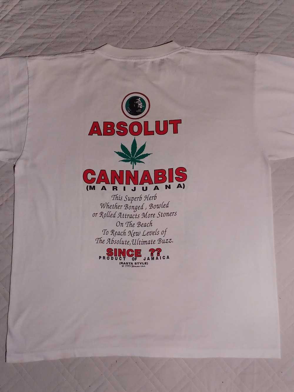 Vintage 90’s Absolut Cannabis Tee - image 2