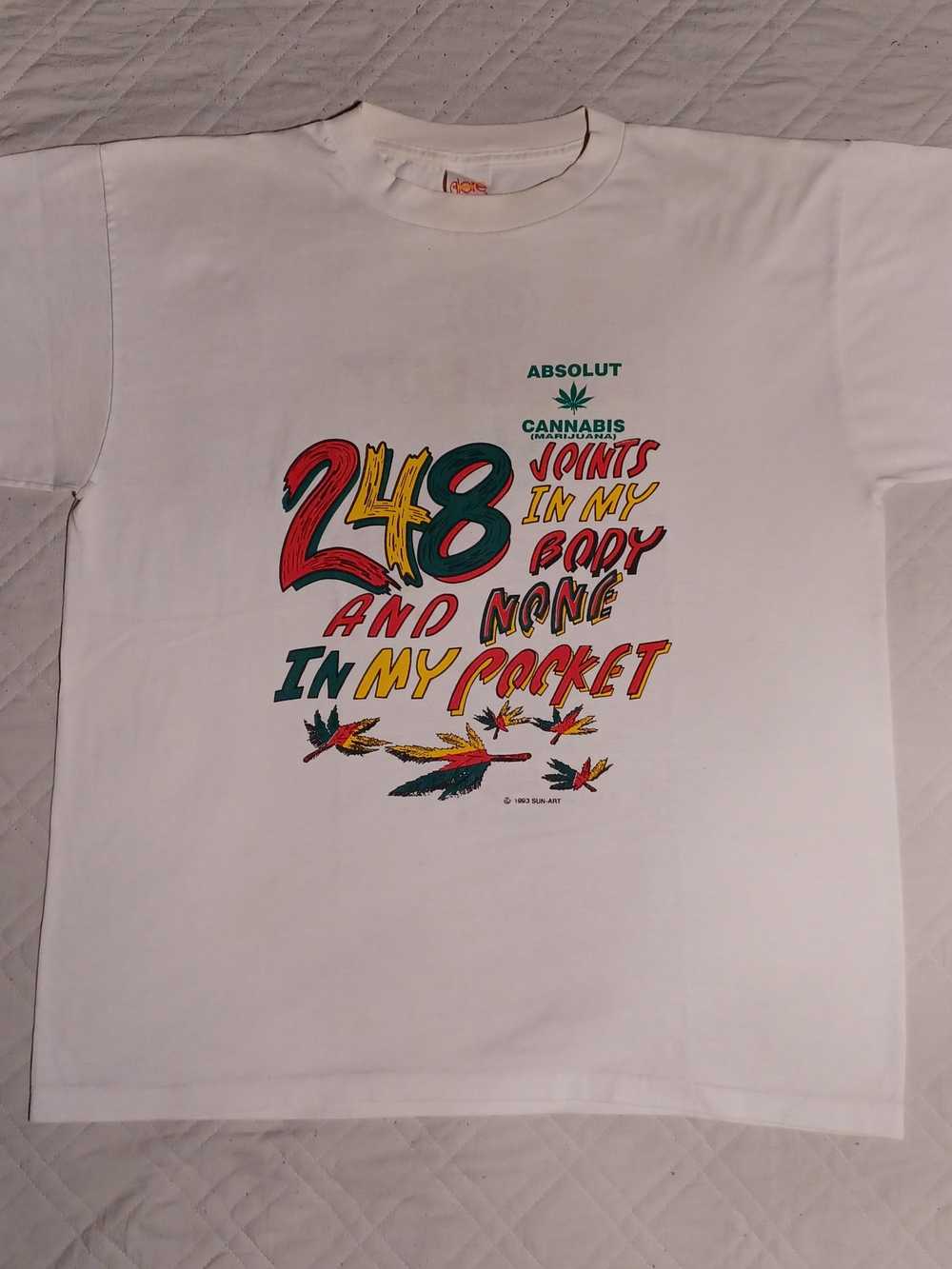 Vintage 90’s Absolut Cannabis Tee - image 7