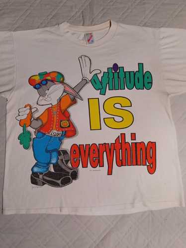 Vintage 90’s Bugs Bunny Attitude Is Everything Tee