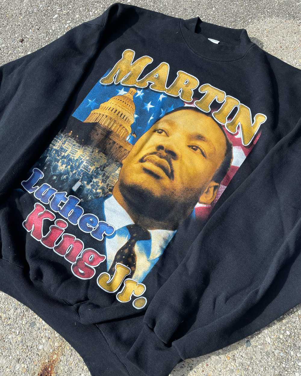 Vintage Martin Luther King Jr. rap sweatshirt XL - image 1