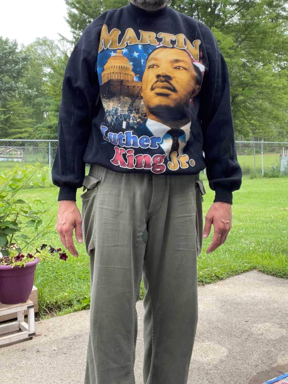 Vintage Martin Luther King Jr. rap sweatshirt XL - image 5