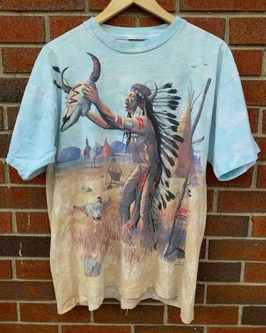 Vintage 98 liquid blue all over Native Americans b